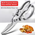 Bone-Breaking Multi-Purpose Kitchen Shears, Effortless Poultry Shears with NON-SLIP HANDLE